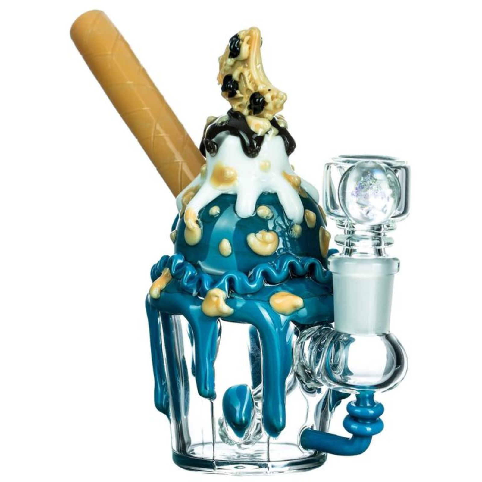 Empire Glassworks Cookie Monster Sundae Mini Bong | Leafly