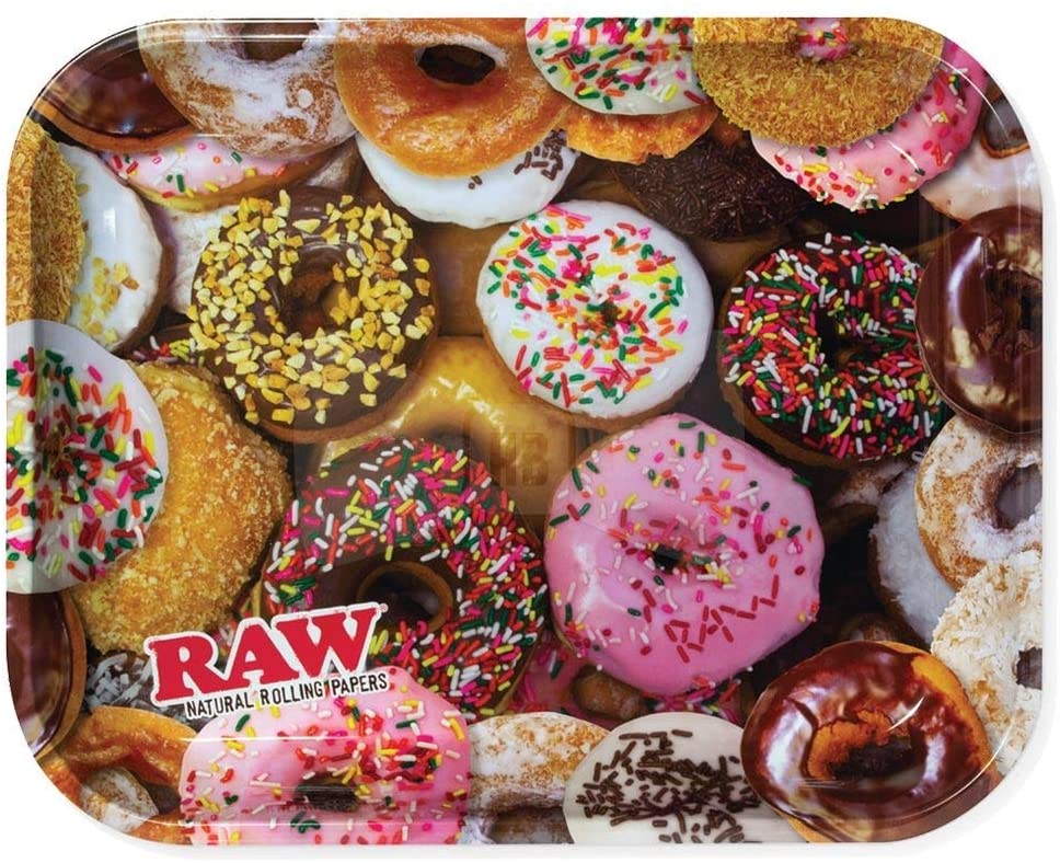 Amazon.com: Donut Theme Large Metal Rolling Tray: Kitchen & Dining