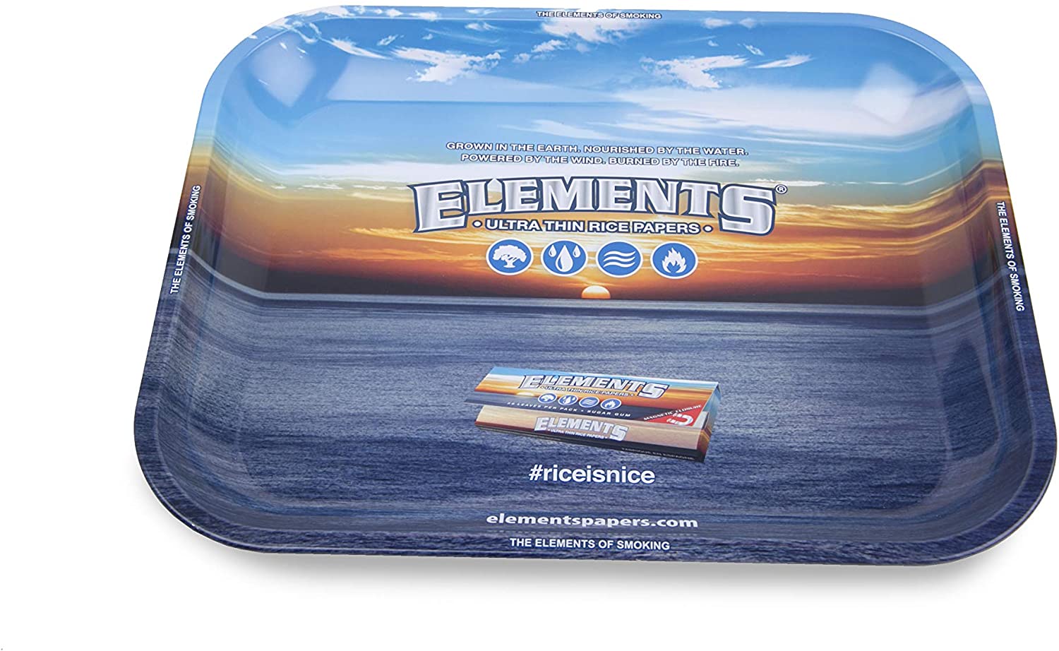 Amazon.com: Elements Metal Rolling Tray - Classic Logo - (Large