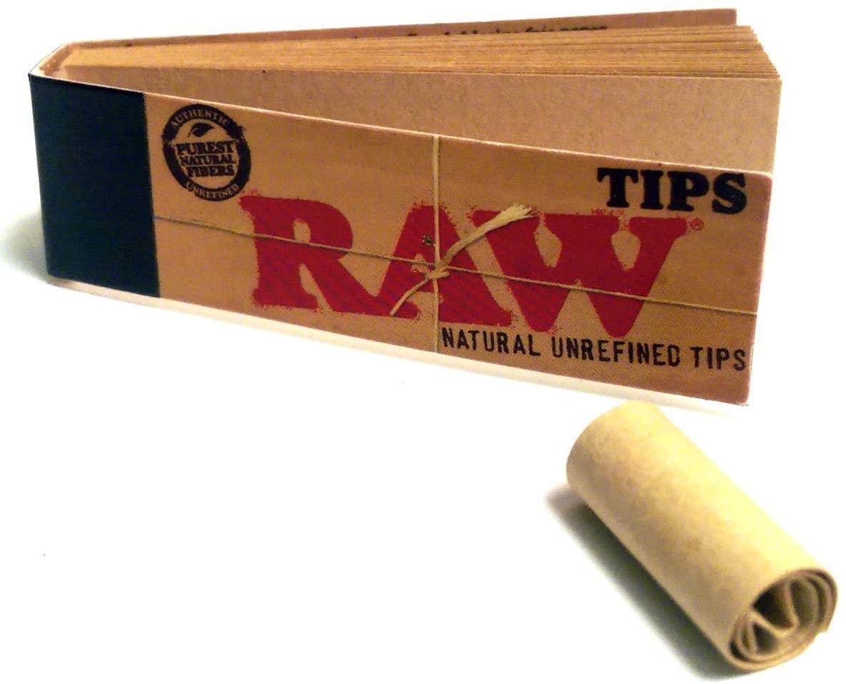 Amazon.com: Raw Rolling Papers Unbleached Filter Tips 10 Pack