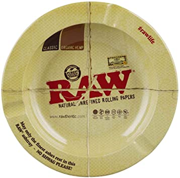 Amazon.com: RAW Round Metal Ashtray - Magnetic / 5.5": Home