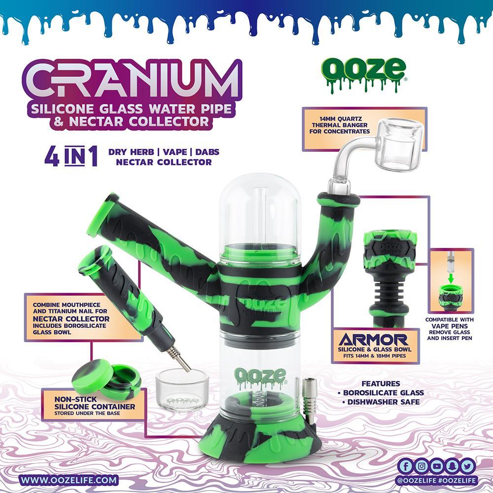 Cranium Silicone Water Pipe & Nectar Collector - Chameleon– Ooze