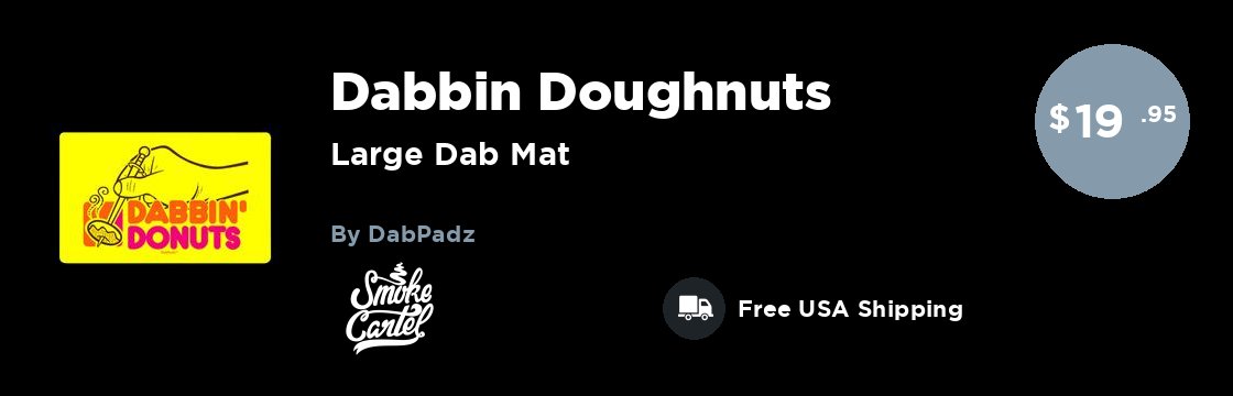 DabPadz "Dabbin Doughnuts" Large Dab Mat