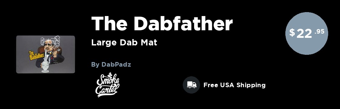 DabPadz "The Dabfather" Large Dab Mat