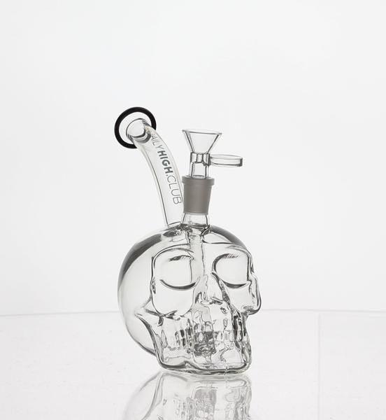 Daily High Club Skull Bong | Mini rig, Quartz banger, Glass elephants