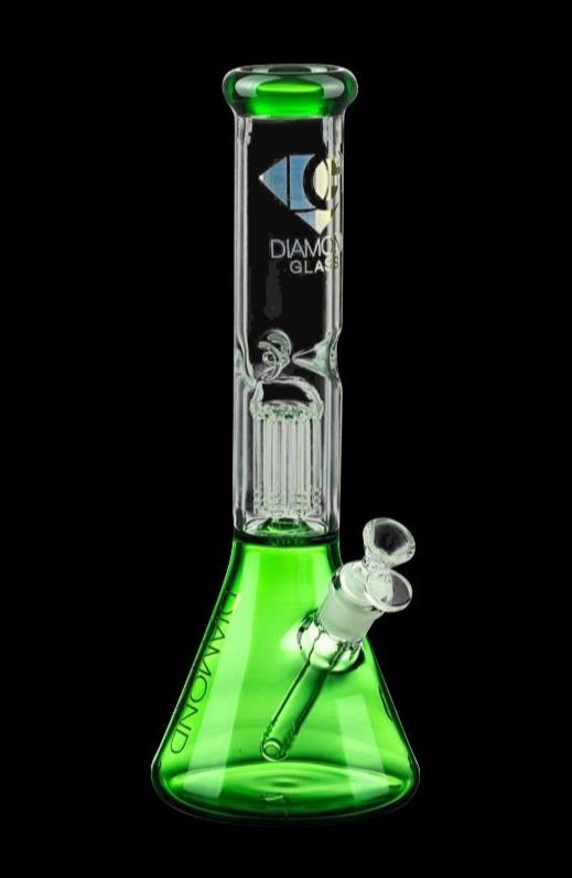 Diamond Glass 13 Eight Arm Tree Perc Beaker Bong From 15000 Toker Deals 4943