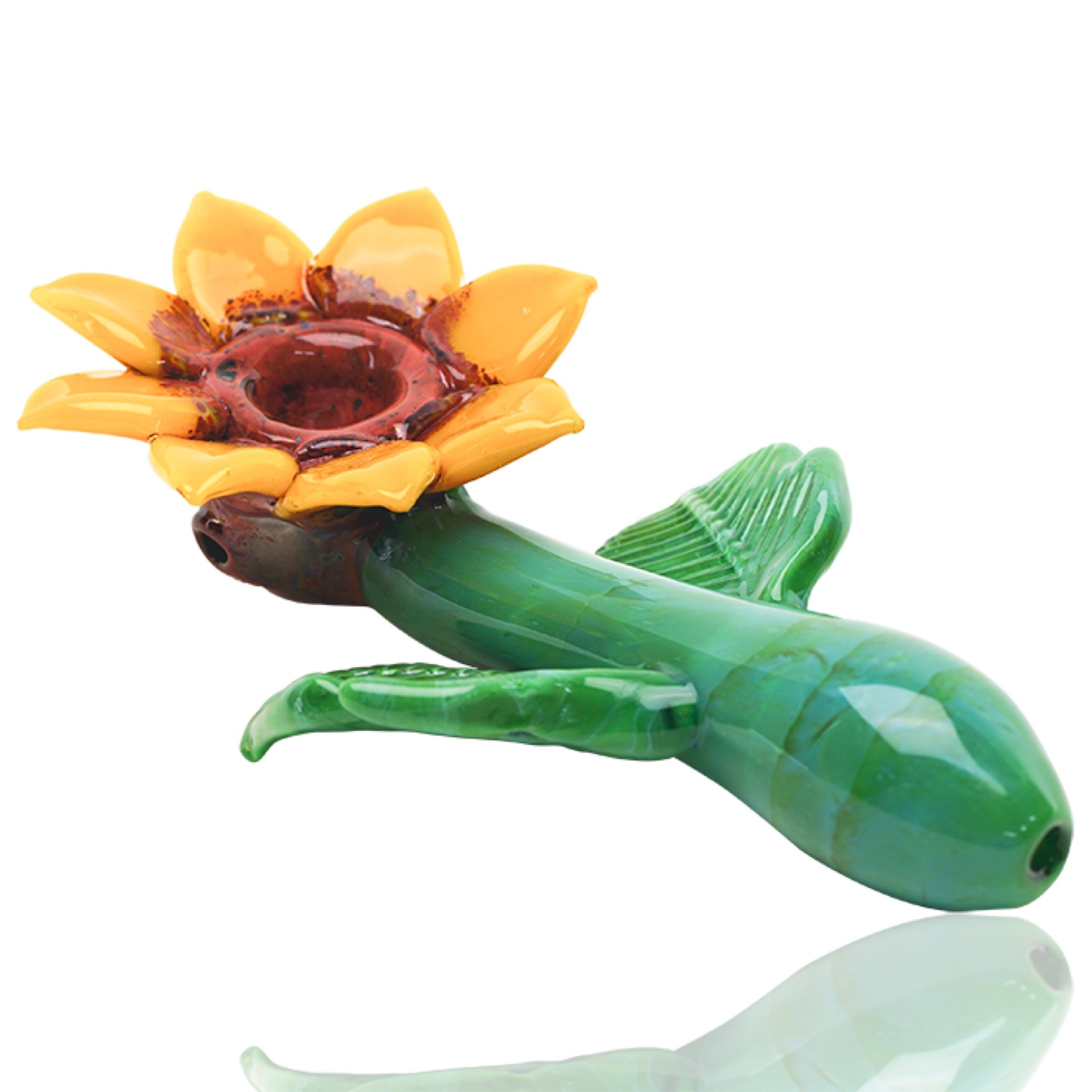 Empire Glassworks Sunflower Sherlock Hand Pipe – CaliConnected