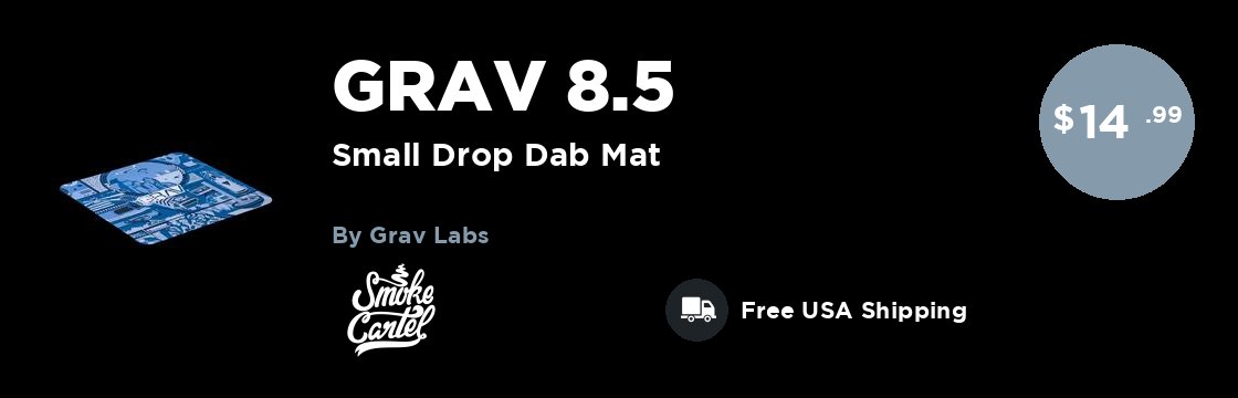 GRAV® 8.5" Small Drop Dab Mat | Oil Accessories