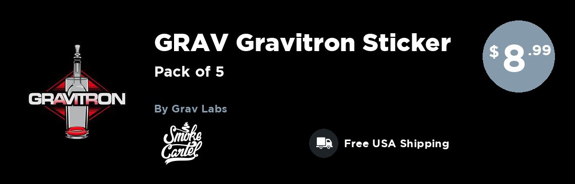 GRAV® Gravitron® Sticker - Pack of 5 | Swags