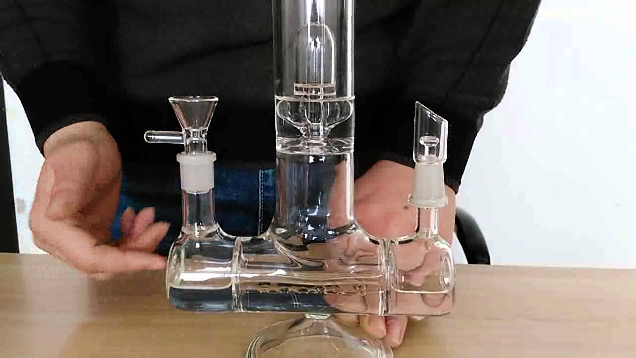 Grav Labs Glass Dual Action Double Joint Inline to Circ Perc - YouTube