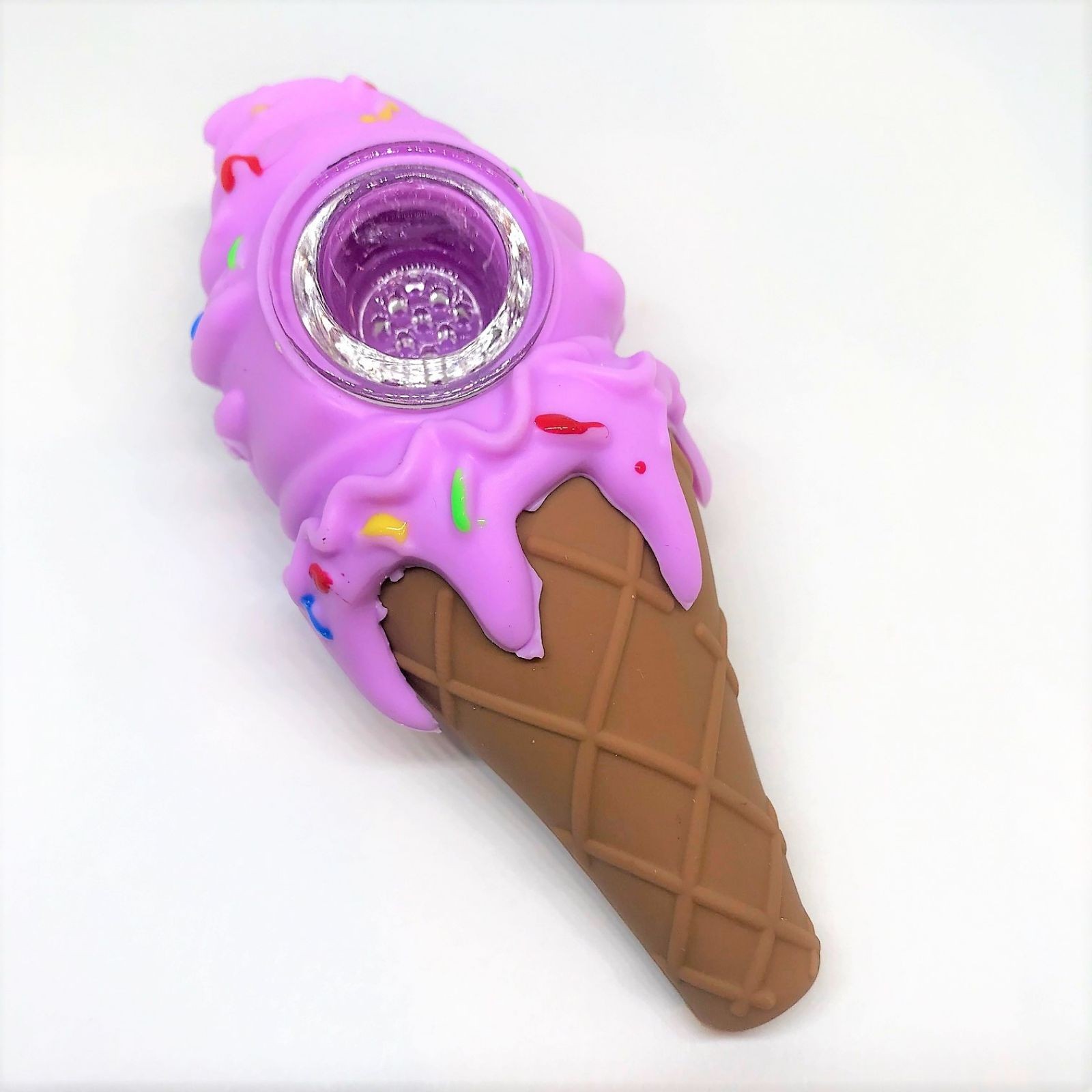 Ice Cream Cone Silicone Hand Pipe | Leafly