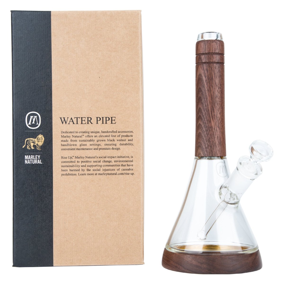 Marley Natural Wood Water Pipe - 12in - Everything For 420