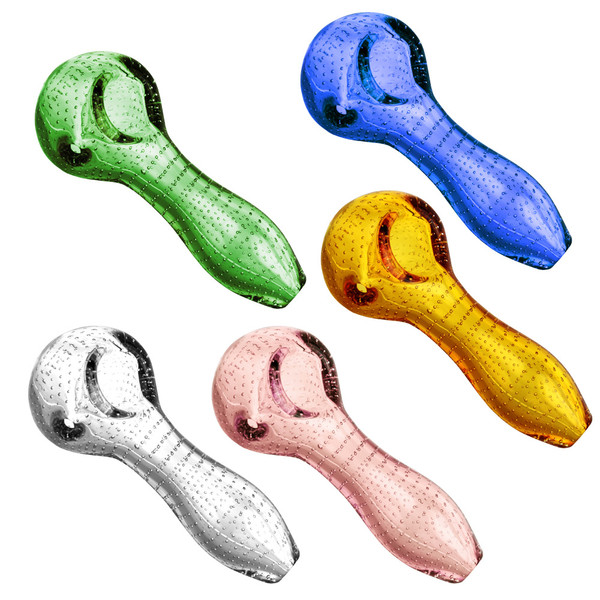 Pulsar Bubble Matrix Spoon Pipe - 4" | Colors Vary