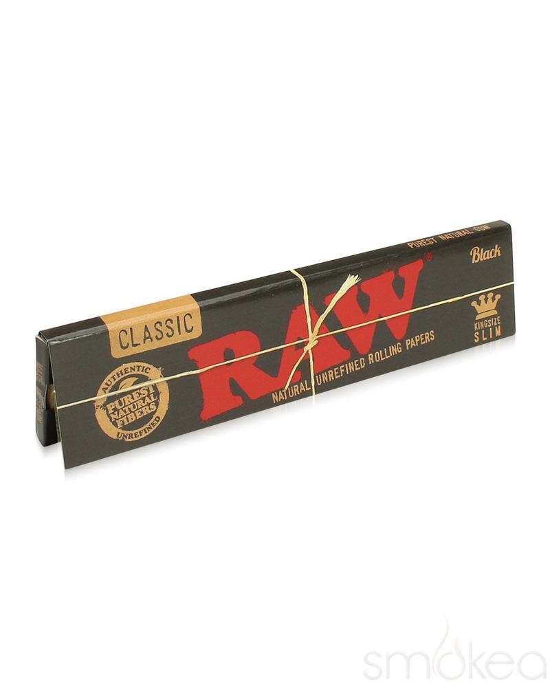 Raw Black Classic King Size Slim Rolling Papers– SMOKEA®