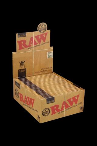 Raw Classic Kingsize Slim Rolling Papers - 50 Pack