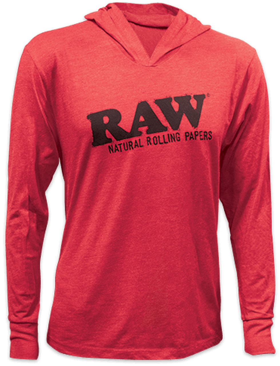 RAW Heather Red Lightweight Hoodie