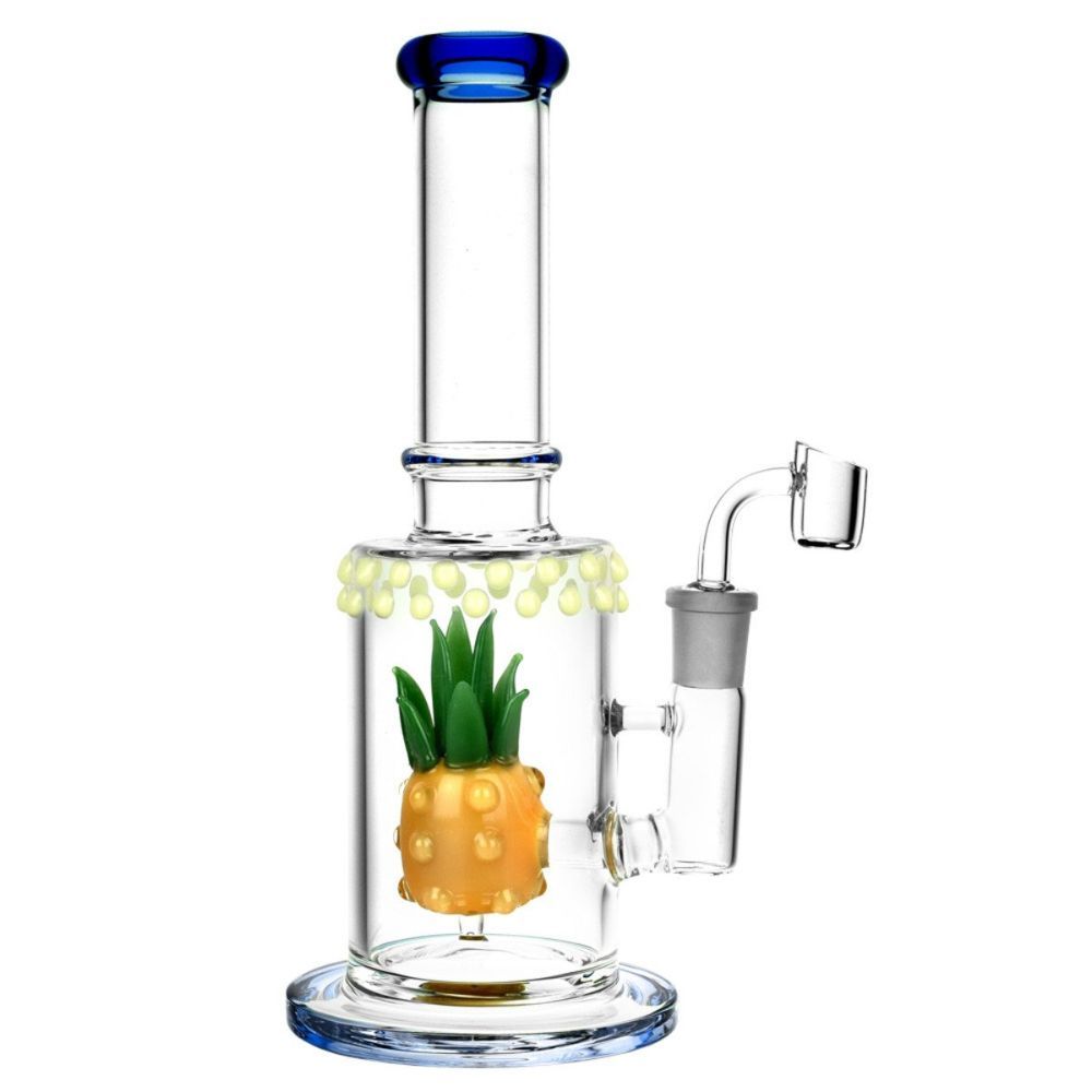 Pineapple Perc Decorative Dab Rig With Uv Accents