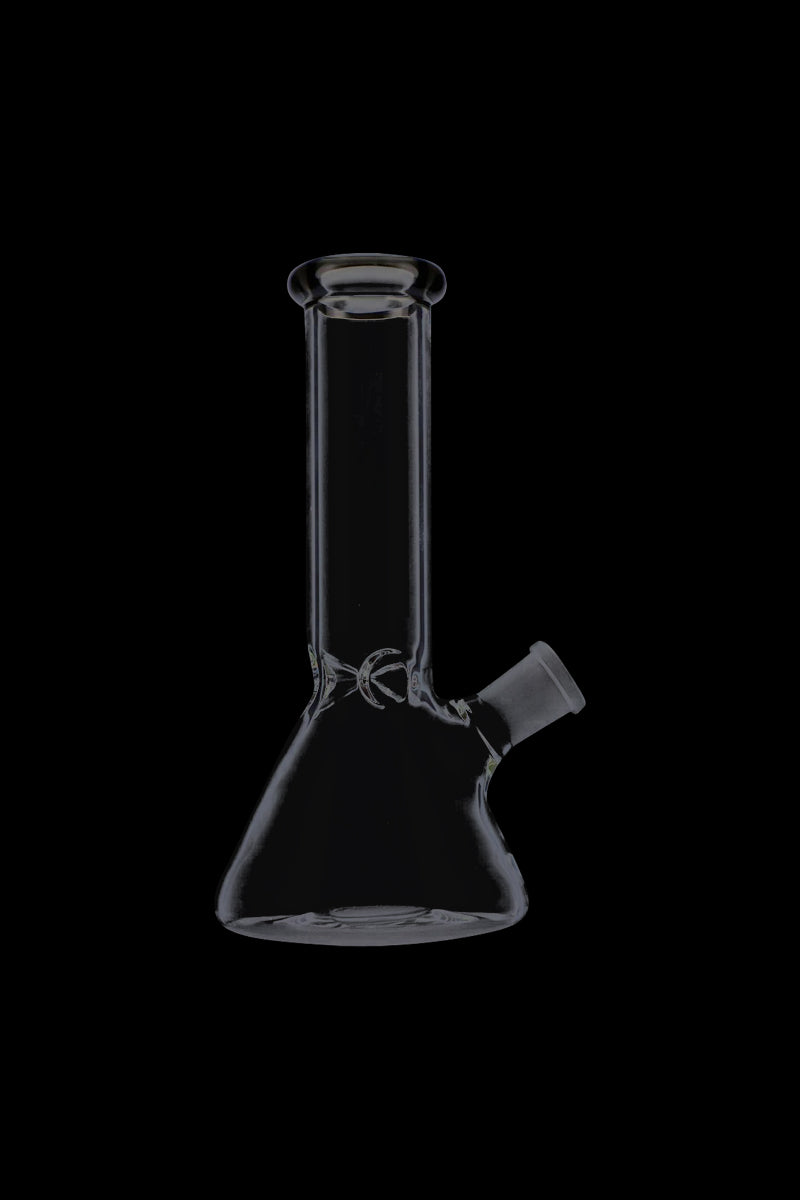 Glass Beaker Base Ice Bong With Colored Mouthpiece