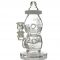 High Tech Glassworks Swiss Baby Bottle with White Accent