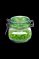 Hemp Leaf Glass Storage Jar