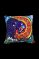 Pulsar Psychedelic Throw Pillow