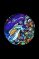 Pulsar “Psychedelic Ocean” DabPadz Round Dab Mat