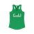CaliConnected Women’s Slim Fit Green Racerback Tank
