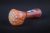 Chameleon Glass Amazeballs Sandblasted Honeycomb Hand Pipe – Amber