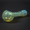 Chameleon Glass Ash Catcher With Rake Hand Pipe – Green