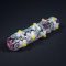 Chameleon Glass Flower Power SteamRoller Hand Pipe – Pink GLOW