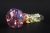 Chameleon Glass Fumed Flaming Comet Hand Pipe
