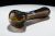 Chameleon Glass Raked Hand Pipe – Amber and Purple