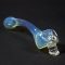 Chameleon Glass Skull Head Gandalf Hand Pipe