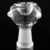 Clear Glass Female Bowl Piece – 14mm w. Marble Accents