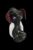 Elephant Head Fritted Glass Sherlock Pipe