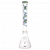 Maverick Glass – 9mm Beaker Bong Hawaii Floral Specialty Slab 18”